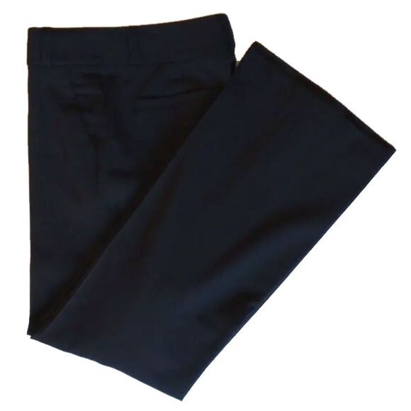 Banana Republic Martin Fit Lined Wool Flare Leg Trousers Pants 0 Black - Picture 3 of 7